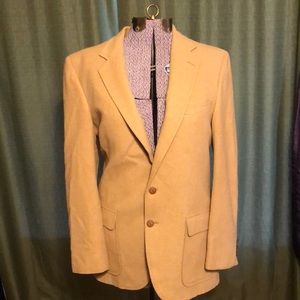 Vintage Izod Lacoste 100 % camel hair blazer sport coat